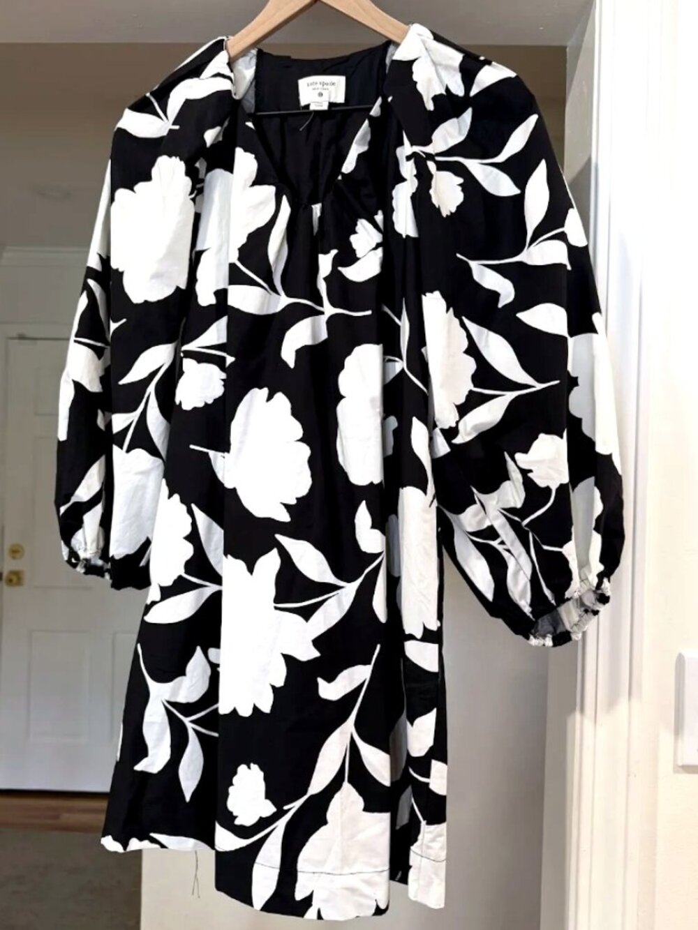 kate spade new york x Target Black & White Floral Mini Dress XXS